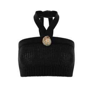 Alanui Women Slate Polyester Blend Island Memories Crop-Top